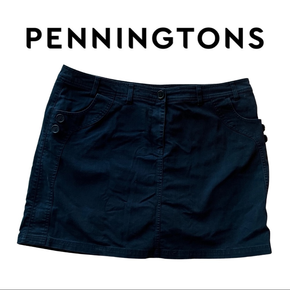 PENNINGTONS JEAN SKIRT - DARK BLUE - SIZE 22